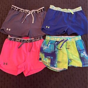 ALL four Under Armour Girls Short